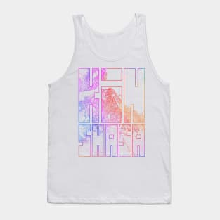 Kinshasa, DR Congo City Map Typography - Colorful Tank Top